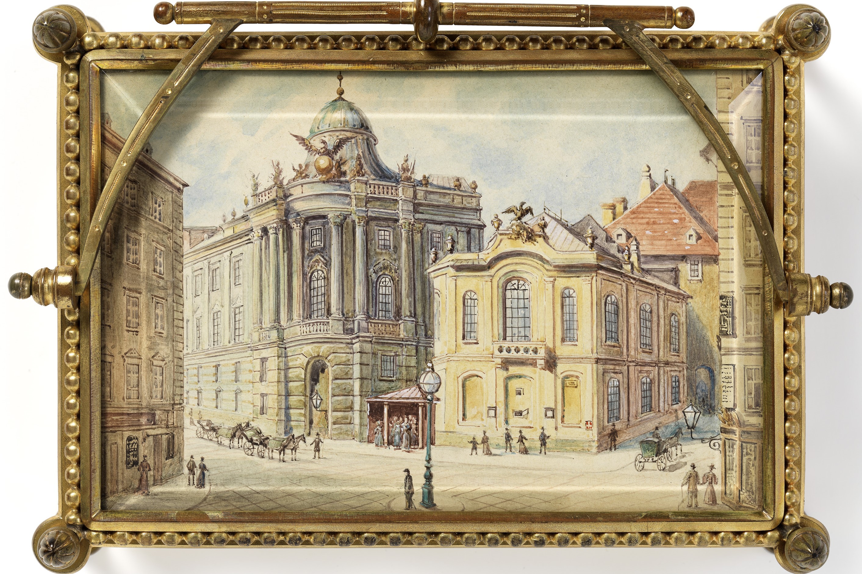 Ansicht des Alten Burgtheaters, 1889–1890[3]