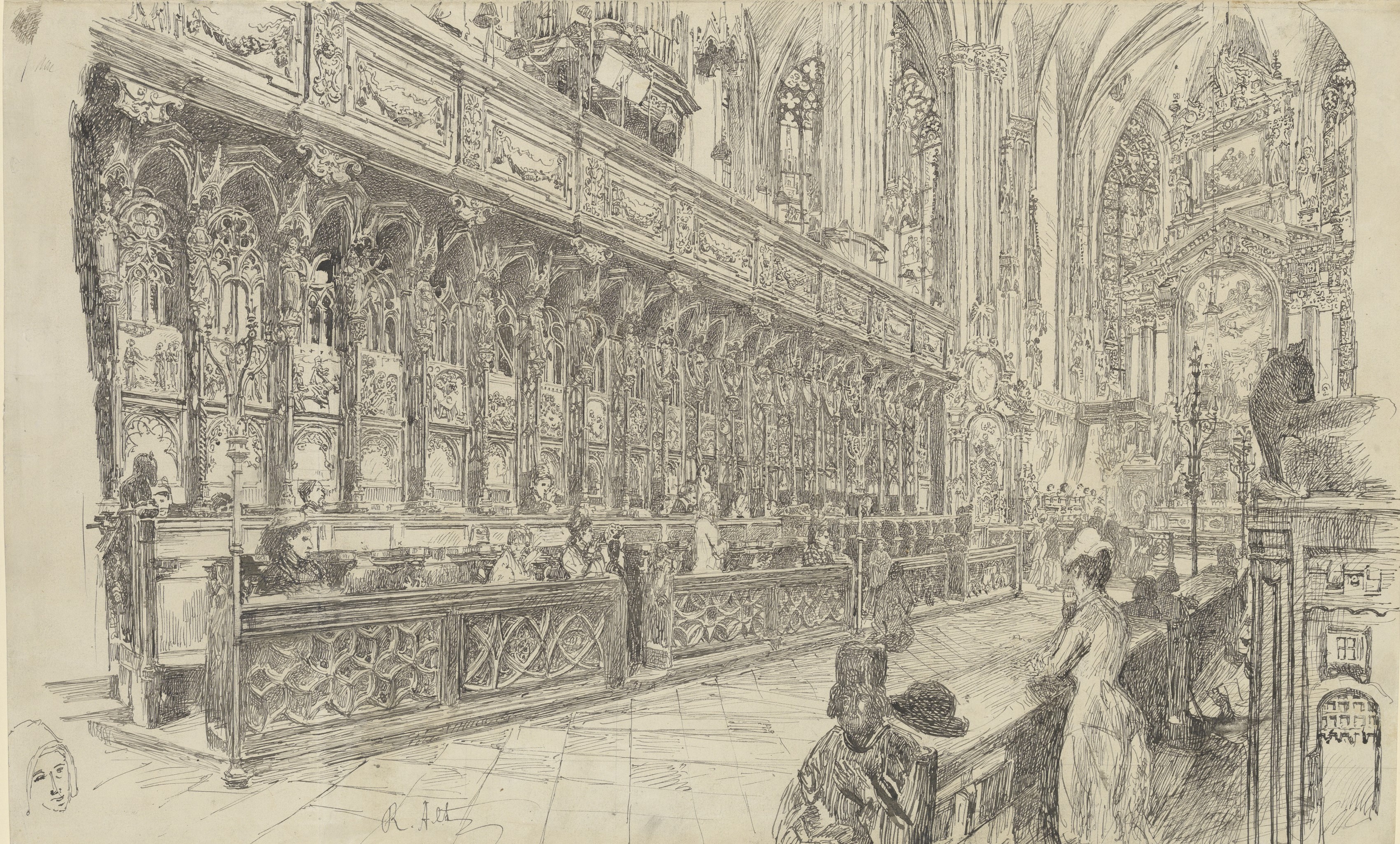 Chorgestühl Rudolf von Alt aus dem Jahr 1877[3]