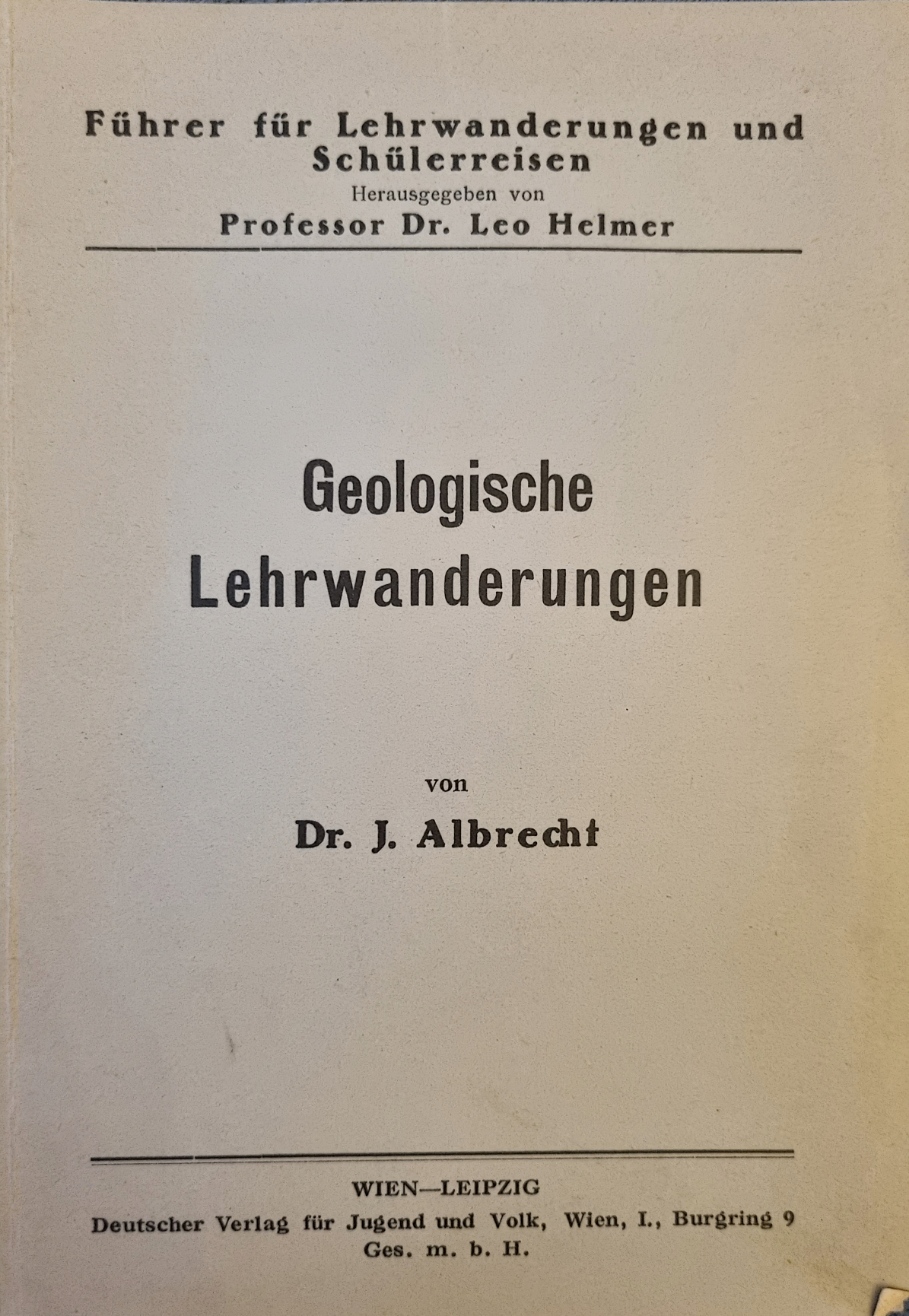 Albrecht, Schülerreisen, Geologische Lehrwanderungen, Cover.jpg
