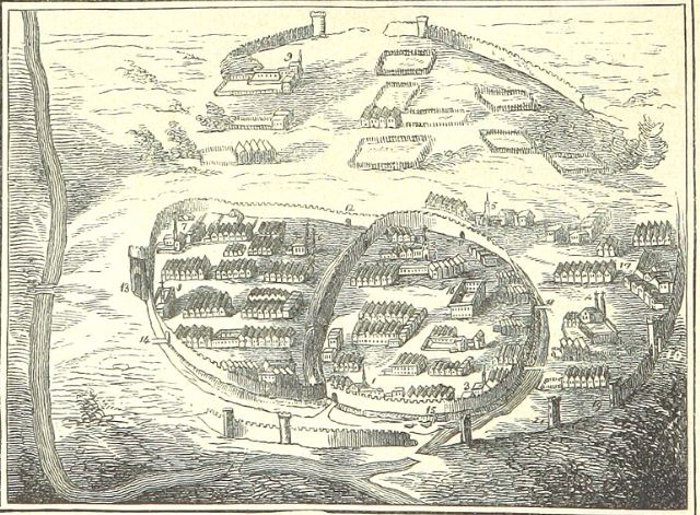 Darstellung des befestigten Wien im 13. Jahrhundert