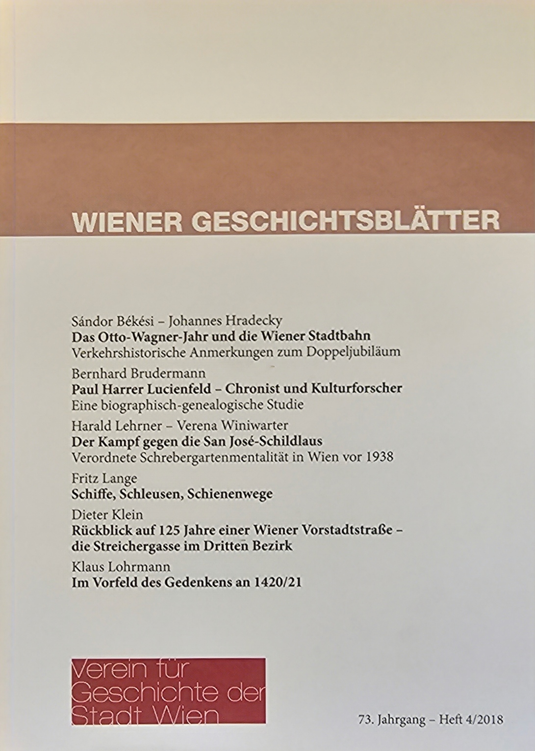 Wiener Geschichtsblätter 73. Jahrgang 2018 Heft 4.jpg