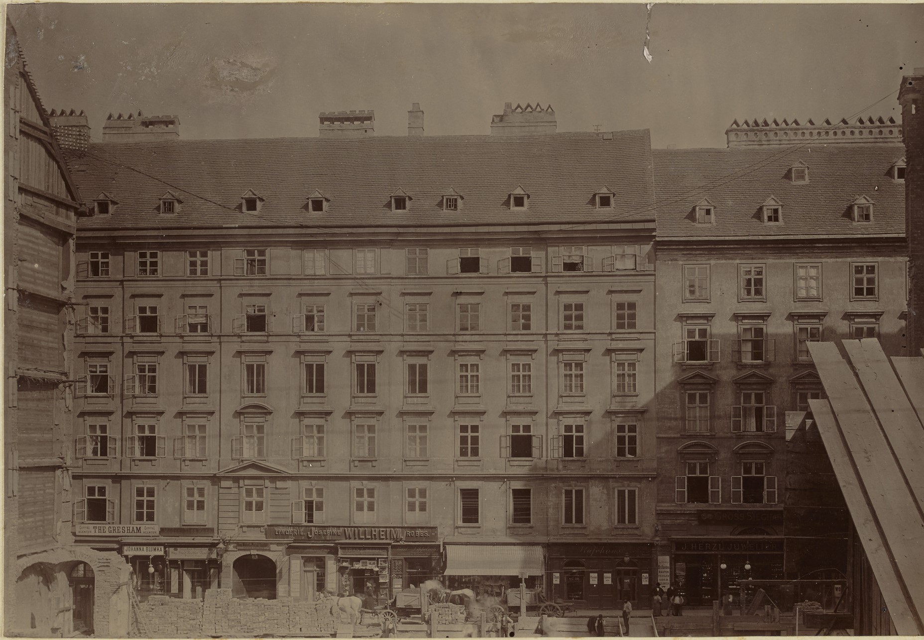 1898, Blick von der Baustelle des Dorotheums [2]