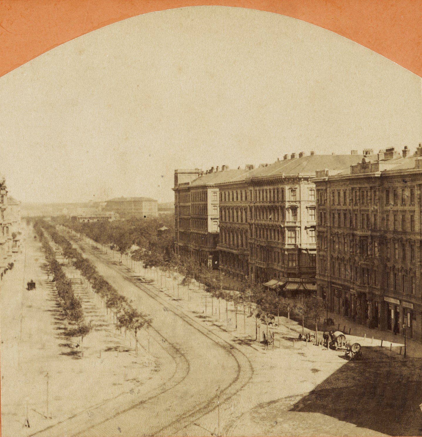 Blick vom Schwarzenbergplatz aus, um 1870 [1]