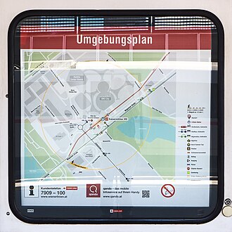 Umgebungsplan Kaisermühlen–VIC / Austria Center