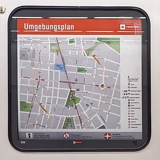 Umgebungsplan Reumannplatz / Umfeld