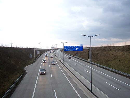 S1 Richtung Schwechat bei Leopoldsdorf