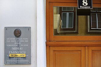 Gedenktafel Mihai Eminescu