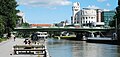 GuentherZ 2013-06-14 0283 Wien01 Aspernbruecke Urania Schiff Vindobona.JPG