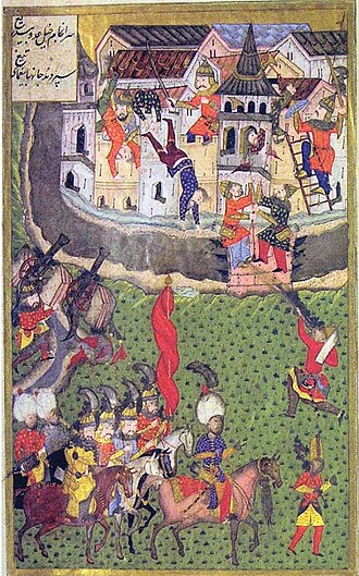 Eine passende Darstellung der Türkenbelagerung oder eines osmanischen Heerführers