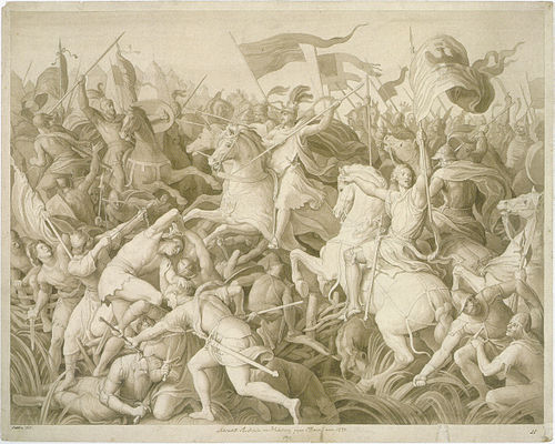 Schnorr von Carolsfeld - Die Schlacht Rudolfs von Habsburg gegen Ottokar von Böhmen